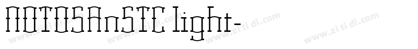 NOTOSAnSTC light字体转换